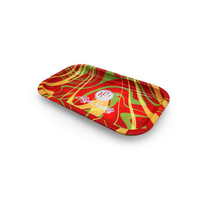 High Society - Medium Rolling Tray - Rasta