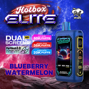 Hotbox Elite 50K Vaporizer - 5 Pack Box - Blueberry Watermelon