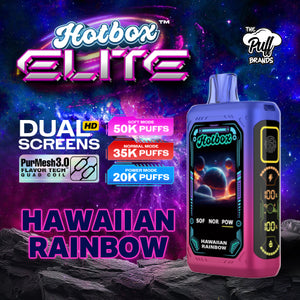 Hotbox Elite 50K Vaporizer - 5 Pack Box - Hawaiian Rainbow