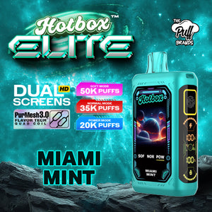 Hotbox Elite 50K Vaporizer - 5 Pack Box - Miami Mint