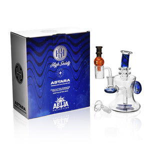 High Society - Astara Premium Wig Wag Concentrate Rig (Blue)